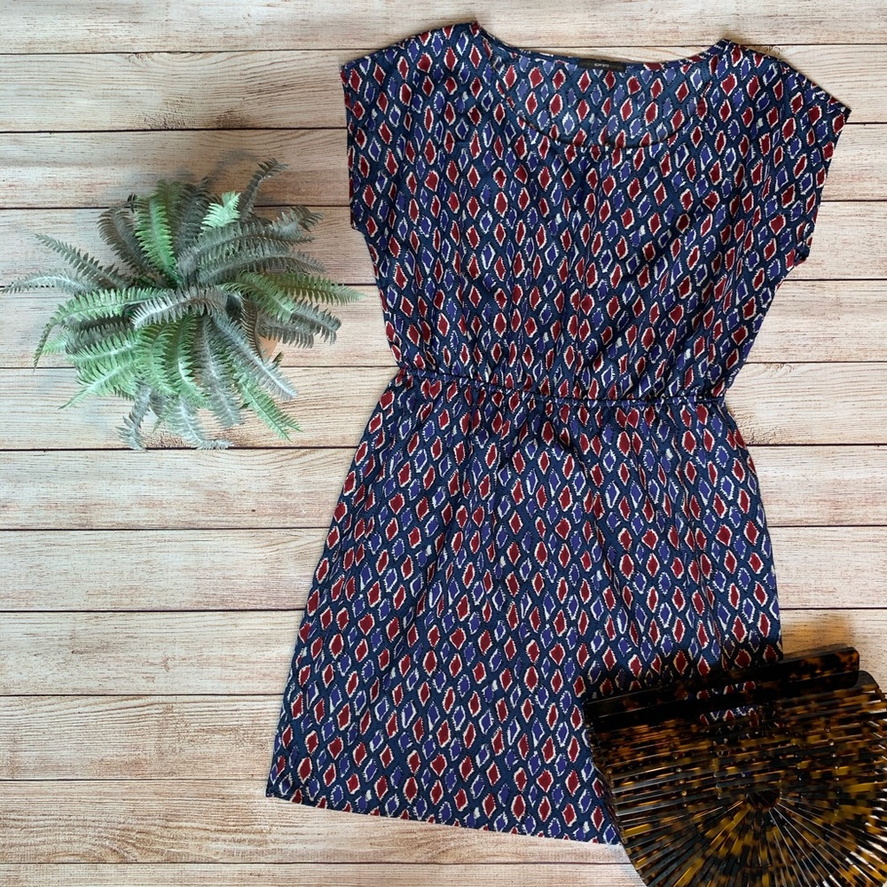 ✨5/$25✨ diamond print scoop neck sun dress
